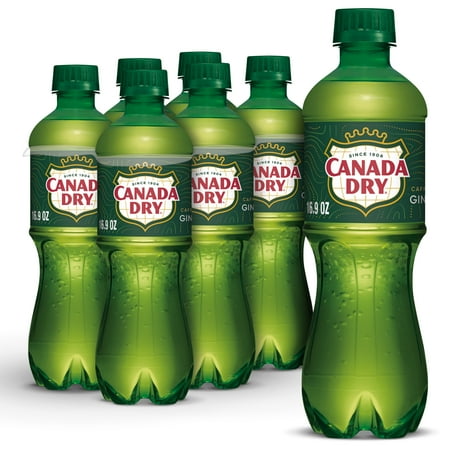 Canada Dry Caffeine Free Ginger Ale Soda Pop  16.9 fl oz  6 Pack Bottles