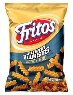 Fritos Flavor Twists Honey BBQ 2 Ounce Plastic Bag