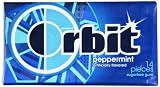 Orbit Gum Peppermint Sugar Free Chewing Gum  Single Pack - 14 Piece