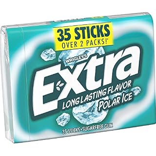 EXTRA LONG LASTING FLAVOR POLAR ICE SUGARFREE GUM