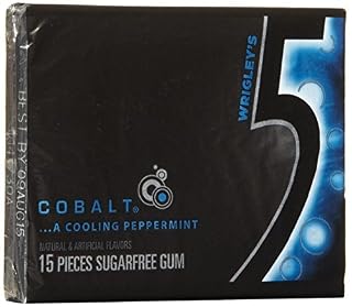 PEPPERMINT COBALT SUGARFREE GUM, PEPPERMINT COBALT