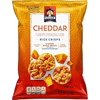 Quaker Cheddar Cheese Rice Snacks 0.67 Ounce Plastic Bag