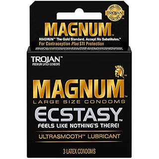 Trojan™ Premium Latex Condoms Magnum™ Ecstasy™ 00022600647201 Basic male condom, Hevea-latex