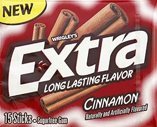 Extra Long Lasting Flavor Cinnamon Sugarfree Gum - 15 CT
