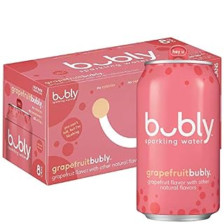 bubly Grapefruit Sparkling Water 12 Fluid Ounces 8 Pack Aluminum Can