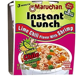 HABANERO LIME CHILI FLAVOR WITH SHRIMP RAMEN NOODLE SOUP INSTANT LUNCH, LIME CHILI FLAVOR WITH SHRIMP