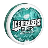 Ice Breakers Wintergreen Sugar Free Breath Mints  Mint Candy  1.5 oz  Tin