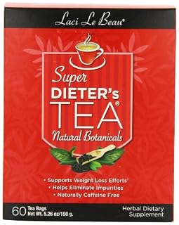 Laci Le Beau Super Dieter's Tea, All Natural Botanicals, 60 Count Box (Pack of 2) (B001EO5NCG)