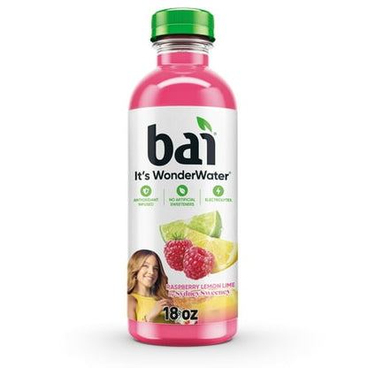 Bai Raspberry Lemon Lime Antioxidant Infused Water Beverage  18 fl oz  Bottle