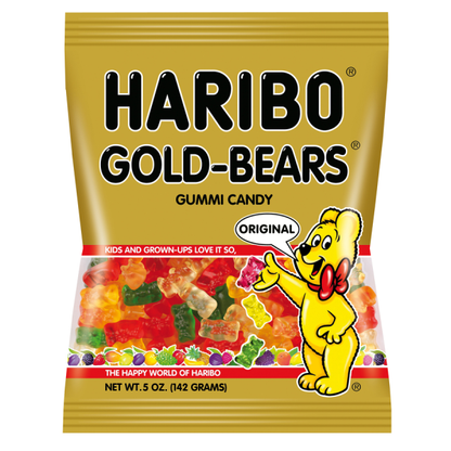 HARIBO, GOLD-BEARS, GUMMI CANDY, ORIGINAL