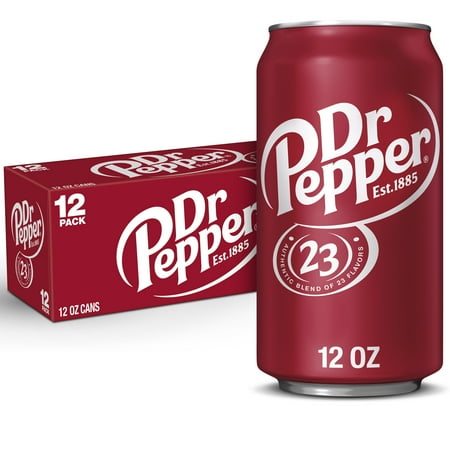 Dr Pepper Soda Pop  12 fl oz  12 Pack Cans
