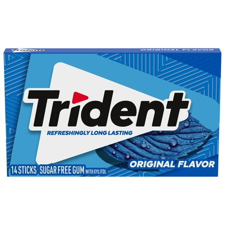 TRIDENT GUM ORIGINAL SUGAR FREE1X14 PC