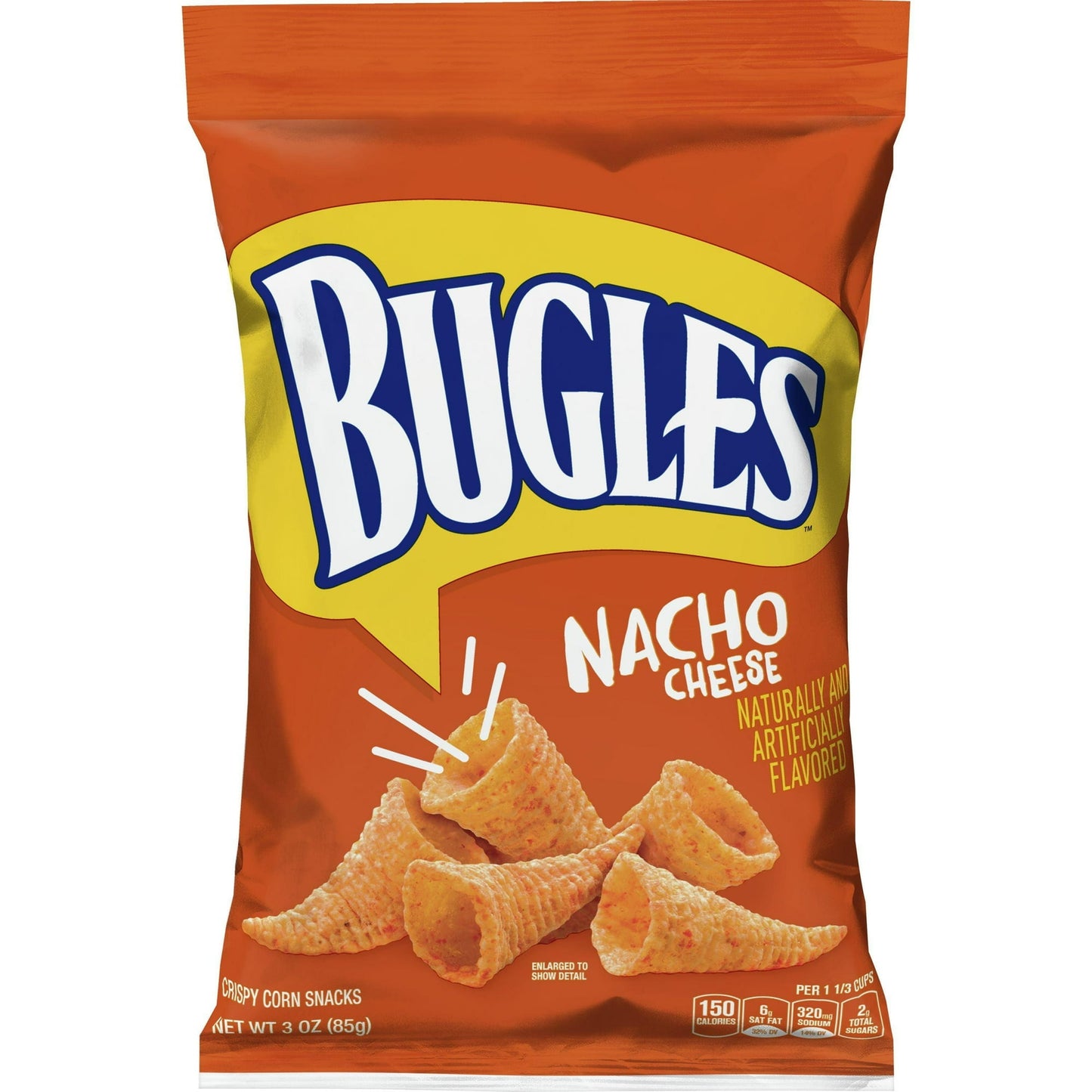 Bugles Nacho Cheese Crispy Corn Snacks