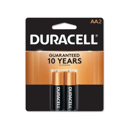 Duracell Coppertop AA Alkaline Batteries 1.5 Volt 2 Each