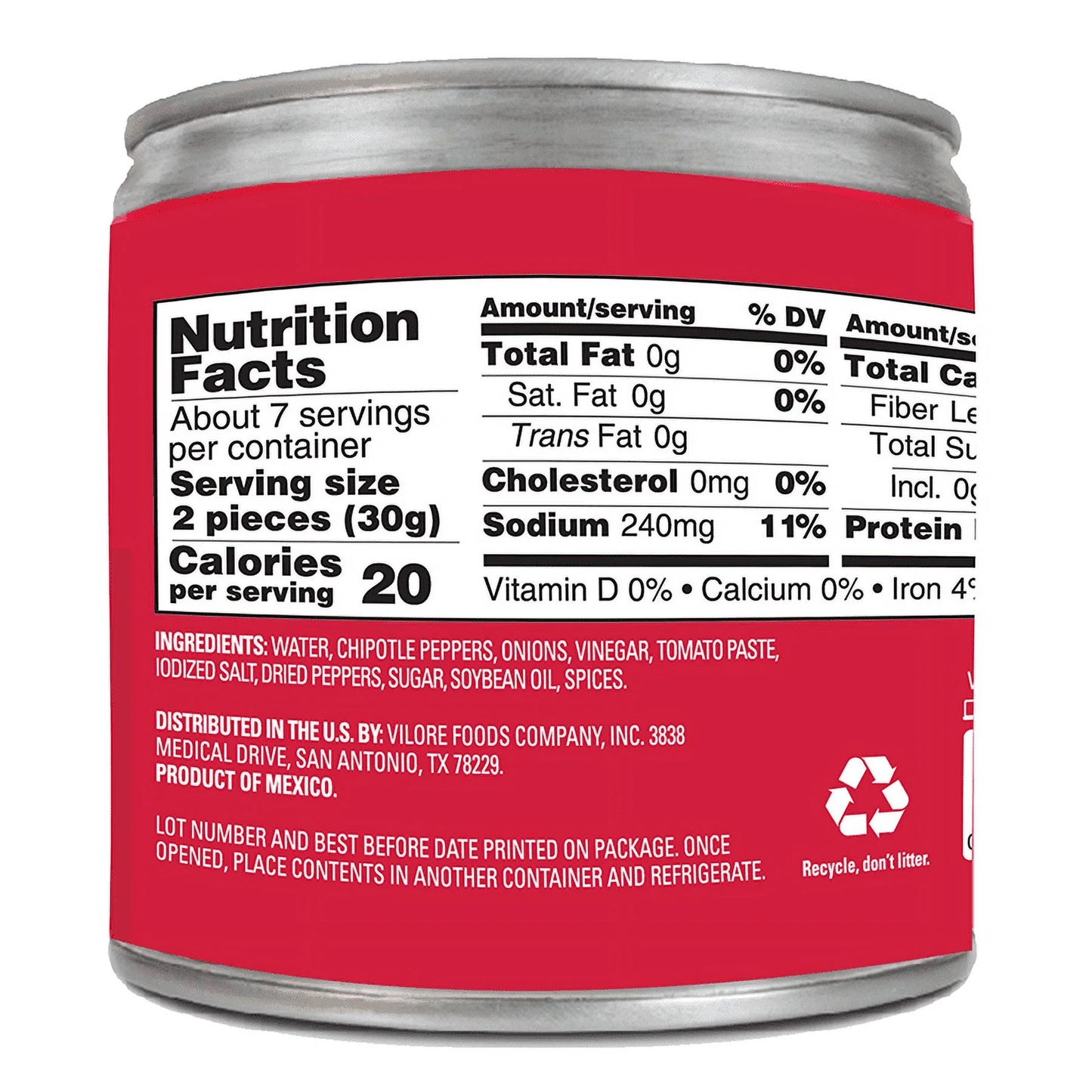 La Costeña Chipotle Peppers in Adobo Sauce, 7 oz