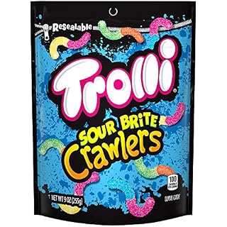 TROLLI, SOUR BRITE CRAWLERS MINIS GUMMI CANDY
