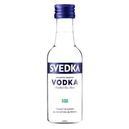 SVEDKA Vodka, 50 mL Bottle, 80 Proof