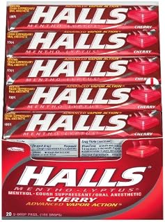 HALLS  Cherry Flavor Cough Drops  9 Drops