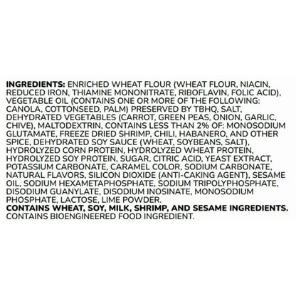 Maruchan Instant Lunch Ramen Noodles, Lime Chili Flavor with Shrimp, 2.25 oz Cup