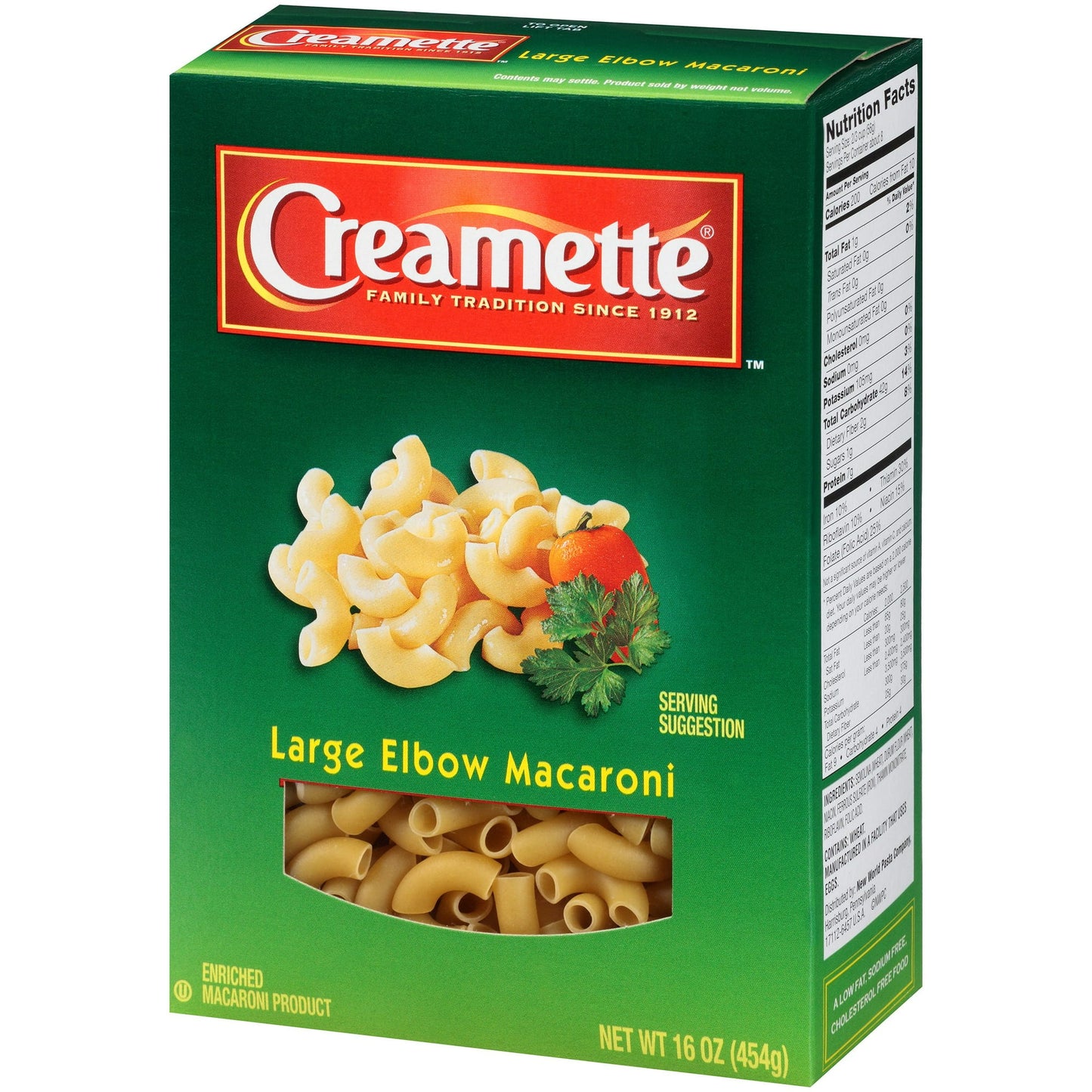 Cremette Large Elbow Macaroni 16 Oz