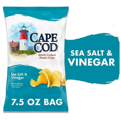 Cape Cod Potato Chips Sea Salt and Vinegar Kettle Chips - 7.5oz
