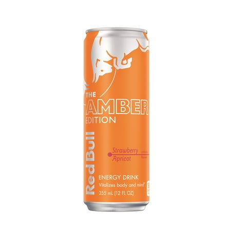 Red Bull Amber Edition Strawberry Apricot Energy Drink  12 fl oz Can