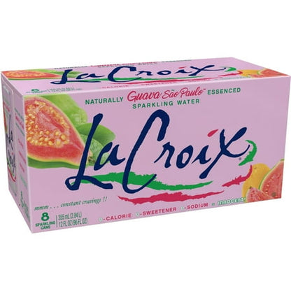 LaCroix Sparkling Water Guava Sao Paulo - 8pk/12 fl oz Cans