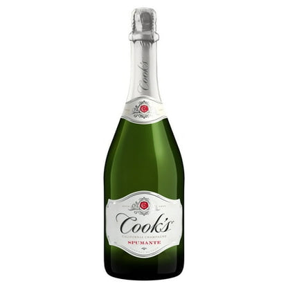 Cook's California Champagne Spumante, White Sparkling Wine, 750 mL Bottle