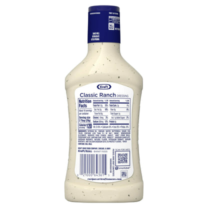 Kraft Classic Ranch Dressing, 16 fl oz Bottle