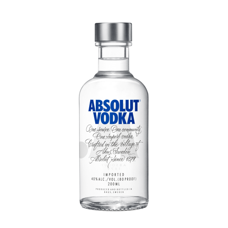 Absolut Original Vodka, 200mL Bottle