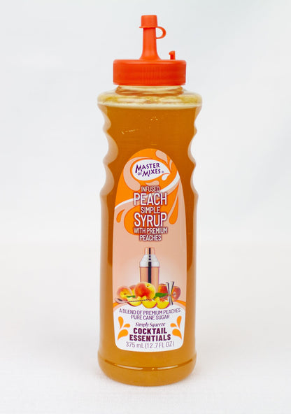 Master of Mixes Cocktail Essentials Simple Syrup Peach