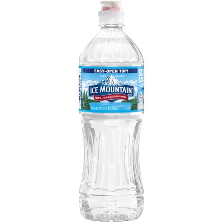 ICE MOUNTAIN Brand 100% Natural Spring Water, 23.7-ounce plastic bottle