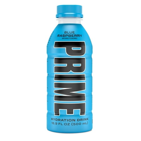 Prime Hydration Drink Blue Raspberry  16.9 fl oz  Single Plastic Bottle