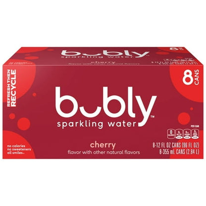 CHERRY SPARKLING WATER, CHERRY