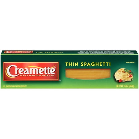 CREAMETTE, ENRICHED MACARONI PRODUCT, THIN SPAGHETTI