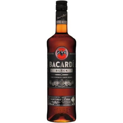 Bacardi Black Rum, 750 mL