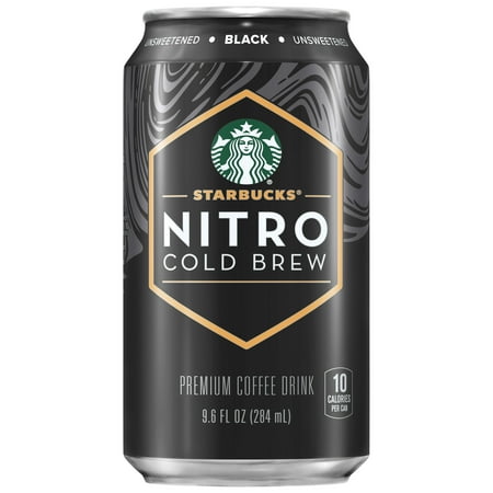 Starbucks Nitro Cold Brew Black Unsweetened Premium Coffee Drink - 9.6 fl oz Bottle