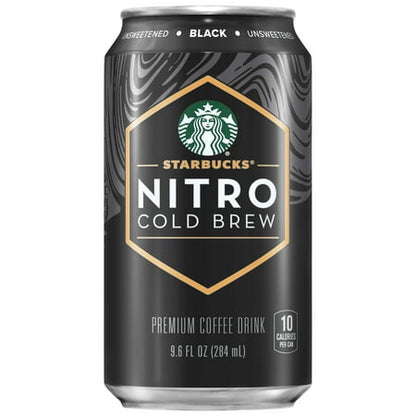 Starbucks Nitro Cold Brew Black Unsweetened Premium Coffee Drink - 9.6 fl oz Bottle