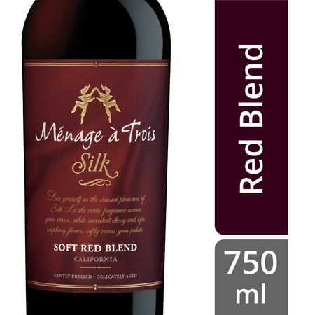 Ménage à Trois Silk Red Blend Wine - 750ml Bottle