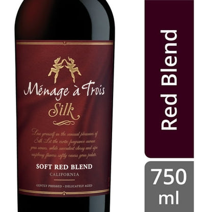 Ménage à Trois Silk Red Blend Wine - 750ml Bottle