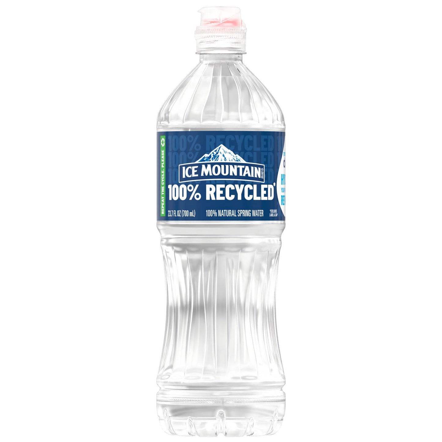 ICE MOUNTAIN Brand 100% Natural Spring Water, 23.7-ounce plastic bottle
