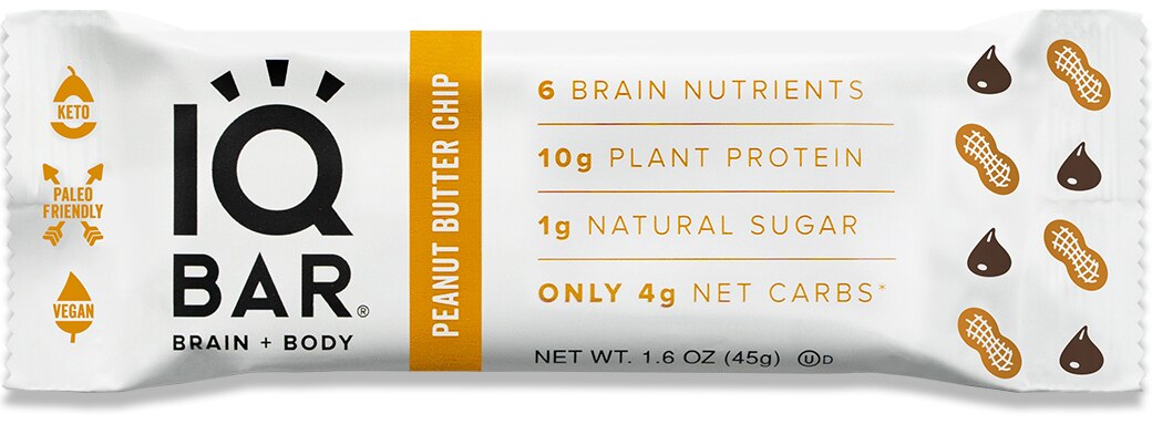 Iq Bar: Peanut Butter Chip Bar  1.6 Oz