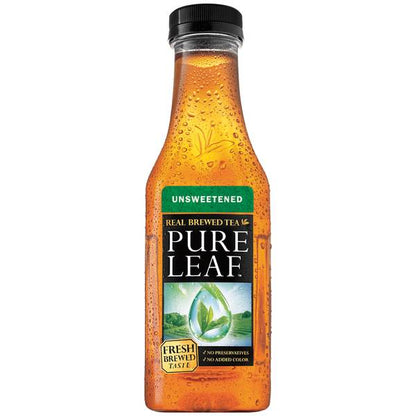 Pure Leaf Unsweetened No Lemon Iced Tea 18.5 Fluid Ounce Plastic Bottle