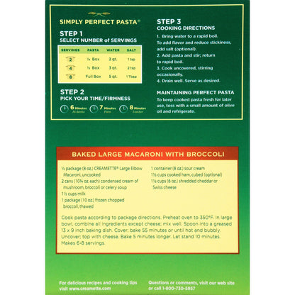 Cremette Large Elbow Macaroni 16 Oz