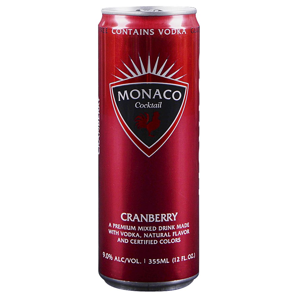 Monaco Cranberry 12 Oz Single Can