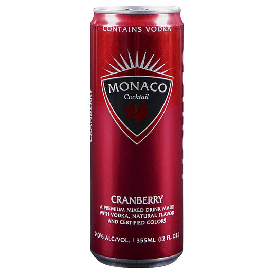 Monaco Cranberry 12 Oz Single Can