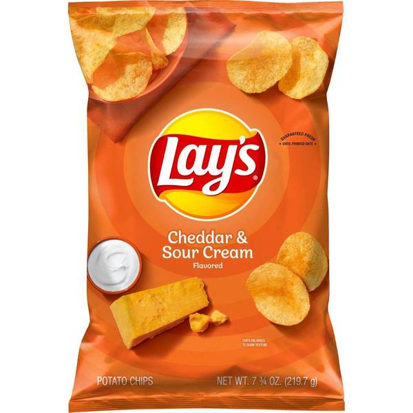Lay's Cheddar & Sour Cream Flavored Potato Chips - 7.75oz