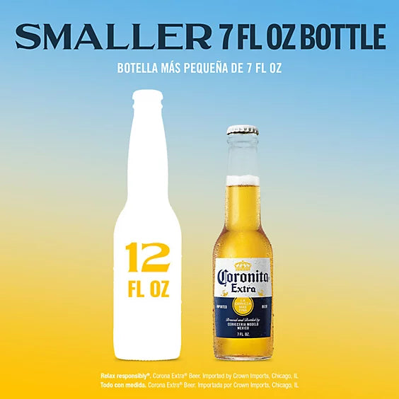 Corona Extra Coronita Mexican Lager Beer, 7 fl. oz. bottle, 24 pk.
