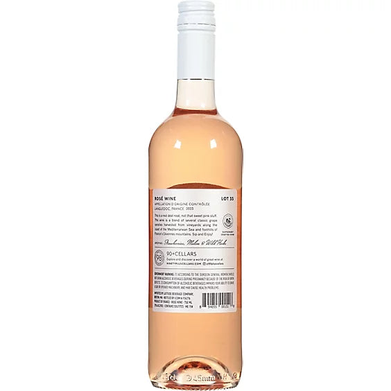 Ninety Plus Cellars Rose Lot33 Wine - 750 Ml