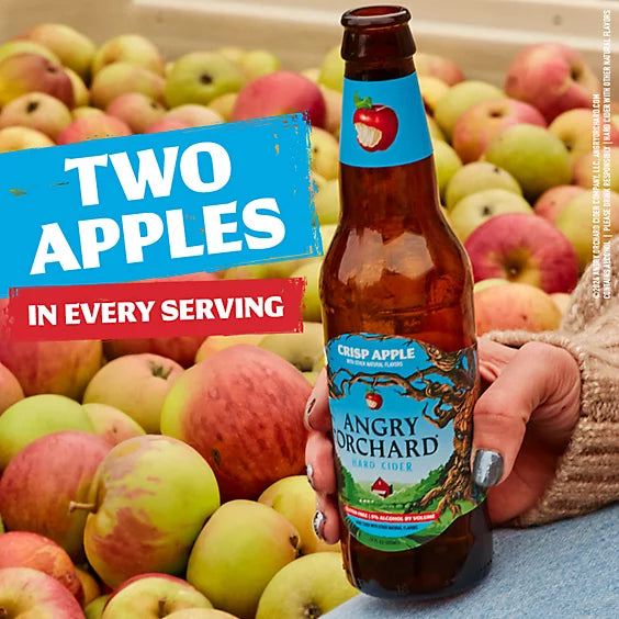 Angry Orchard Hard Cider Crisp Apple Bottles - 6-12 Fl. Oz.